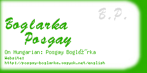 boglarka posgay business card